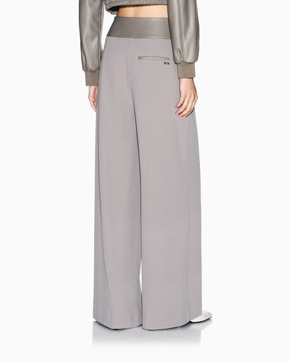 Palazzo trousers with straps