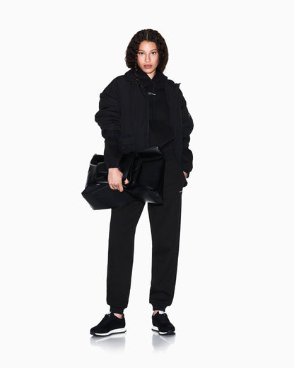 Hoodie in soft fleece fabric