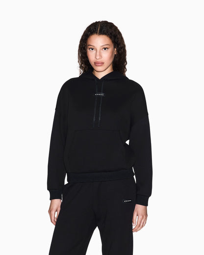 Hoodie in soft fleece fabric