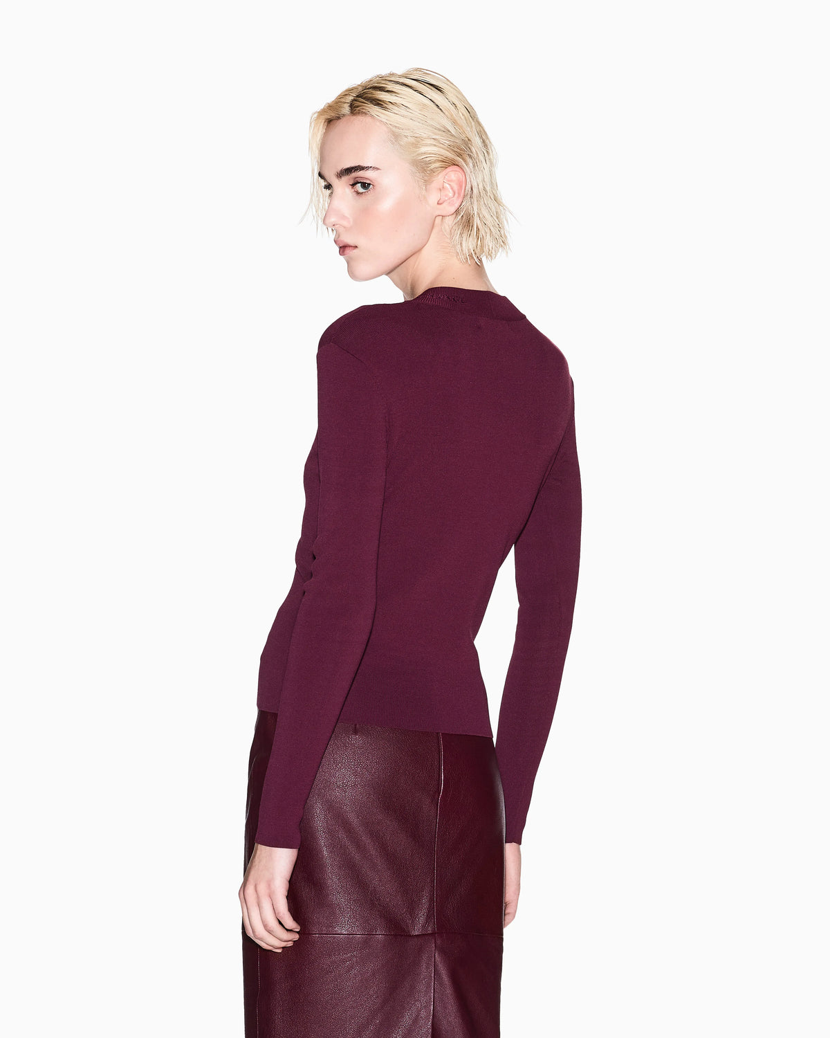 Wide rib sweater