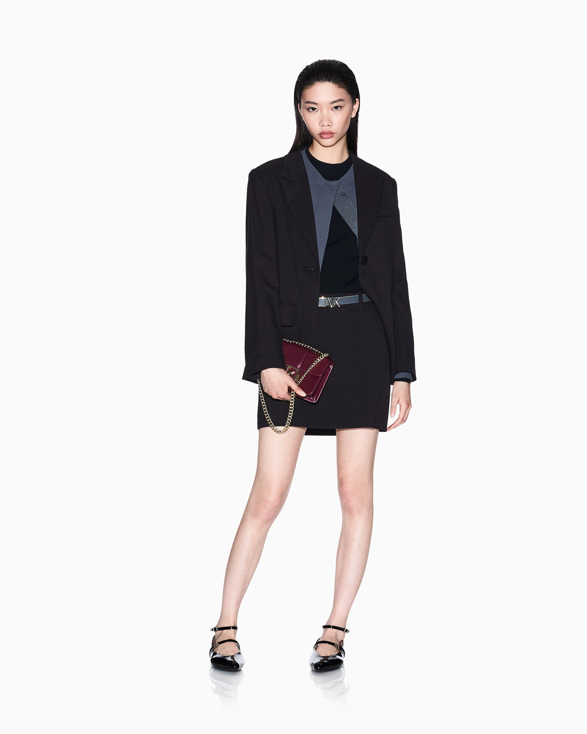 Wide rib sweater