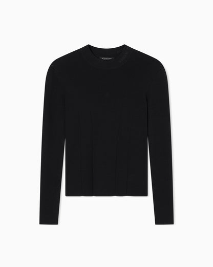Wide rib sweater