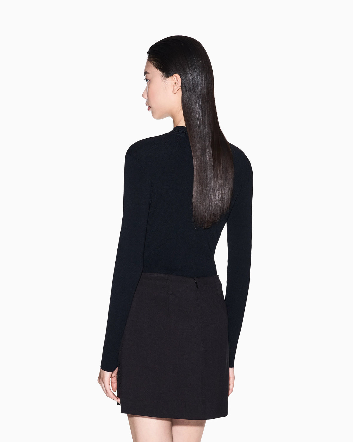 Wide rib sweater