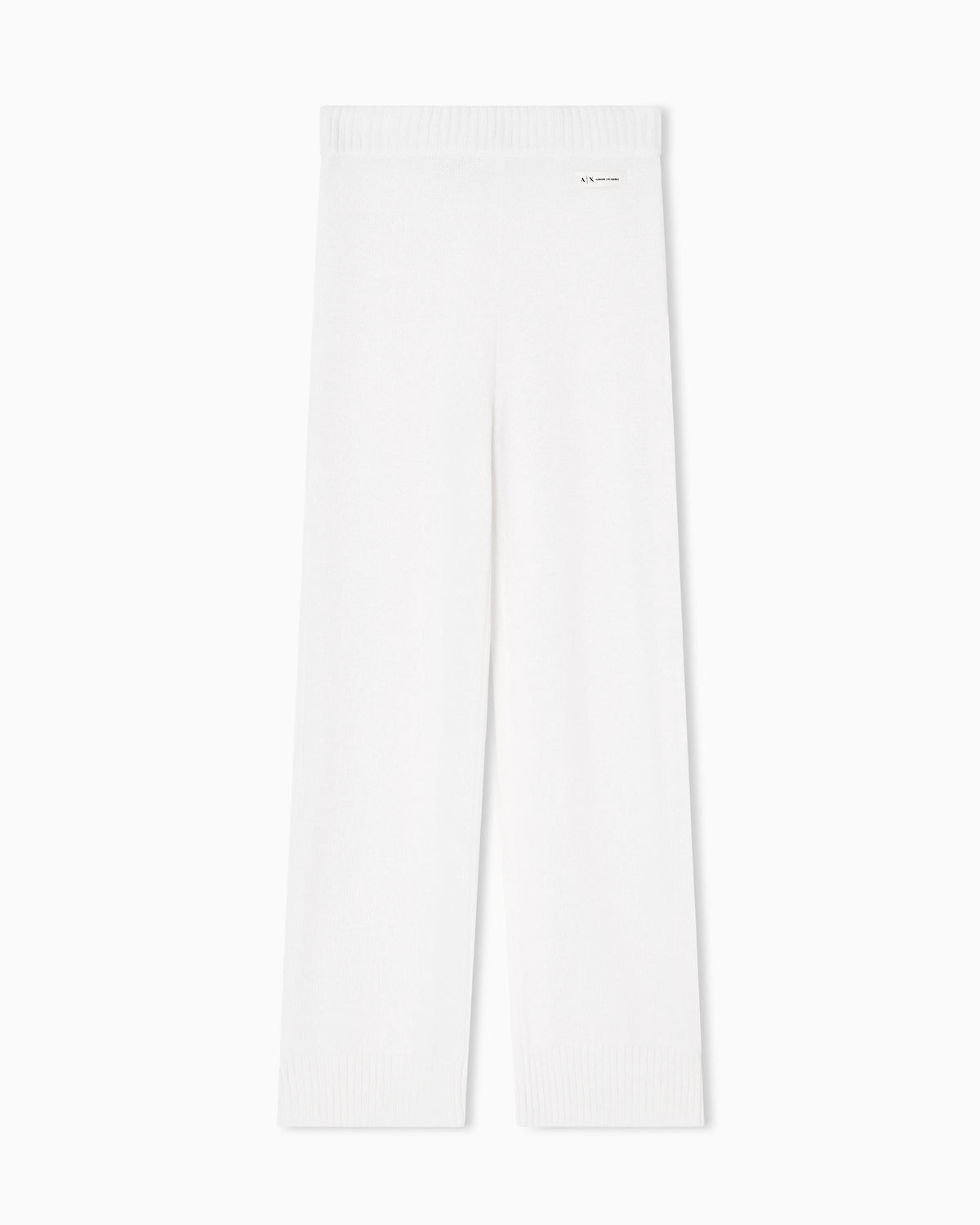 Wool blend knitted trousers