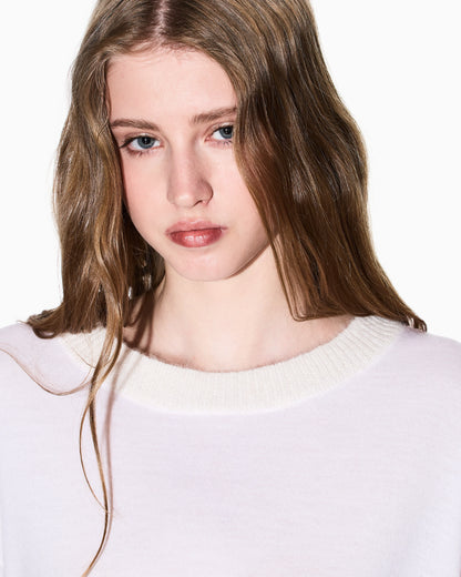 Mixed yarn sweater