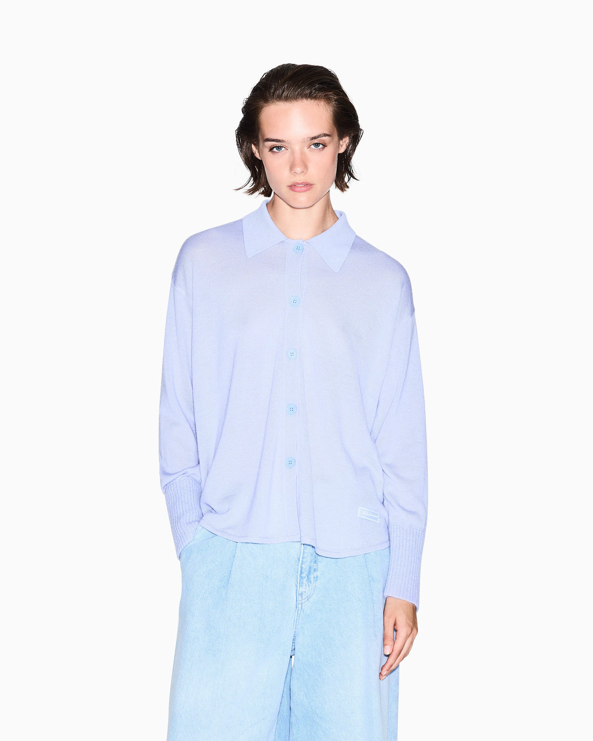 Cashmere blend knit cardigan
