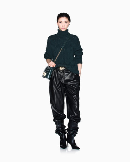 Chunky knit turtleneck sweater