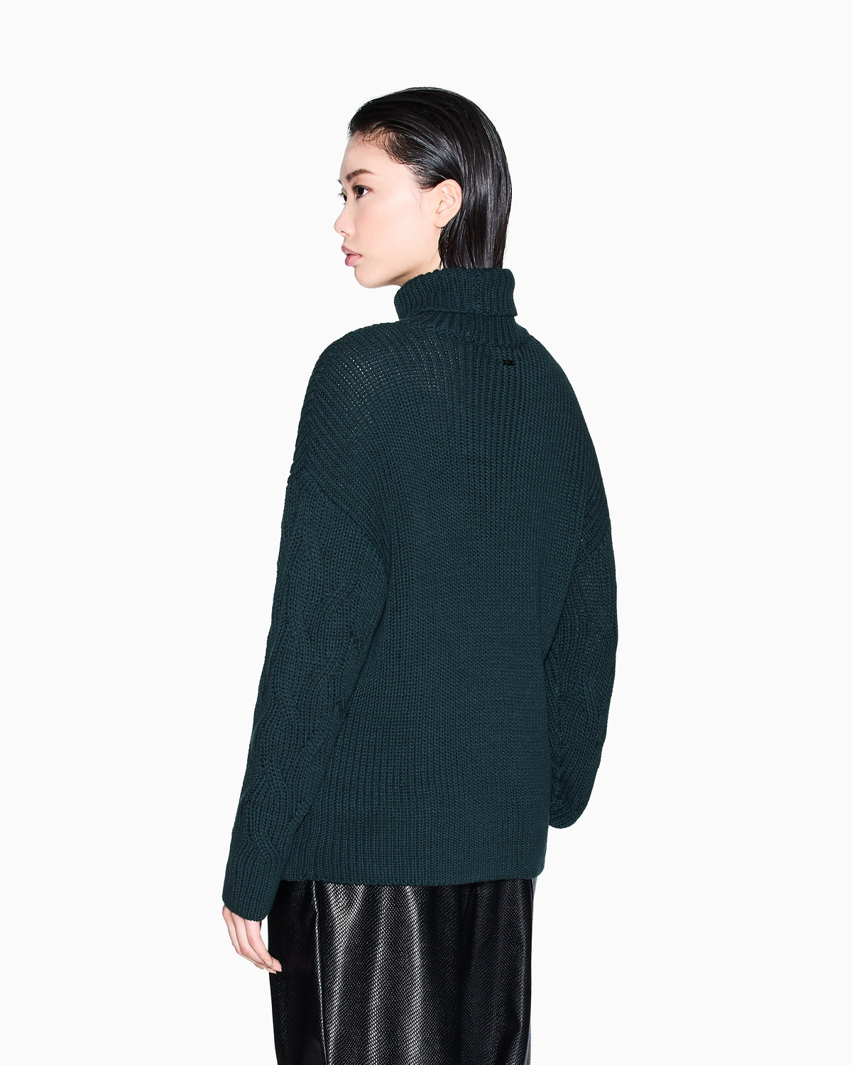 Chunky knit turtleneck sweater