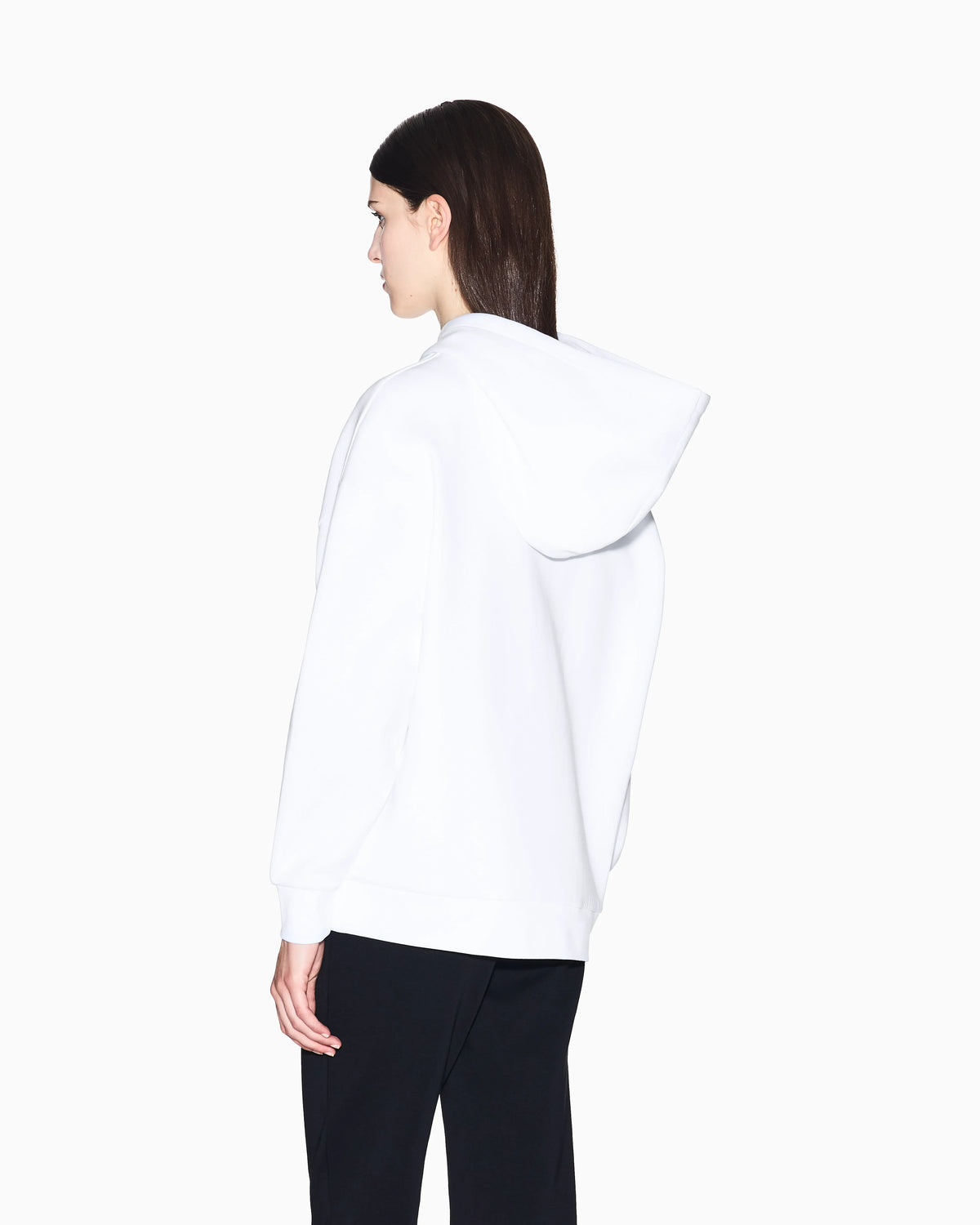 sweatshirt in jersey bonded stretch cotton