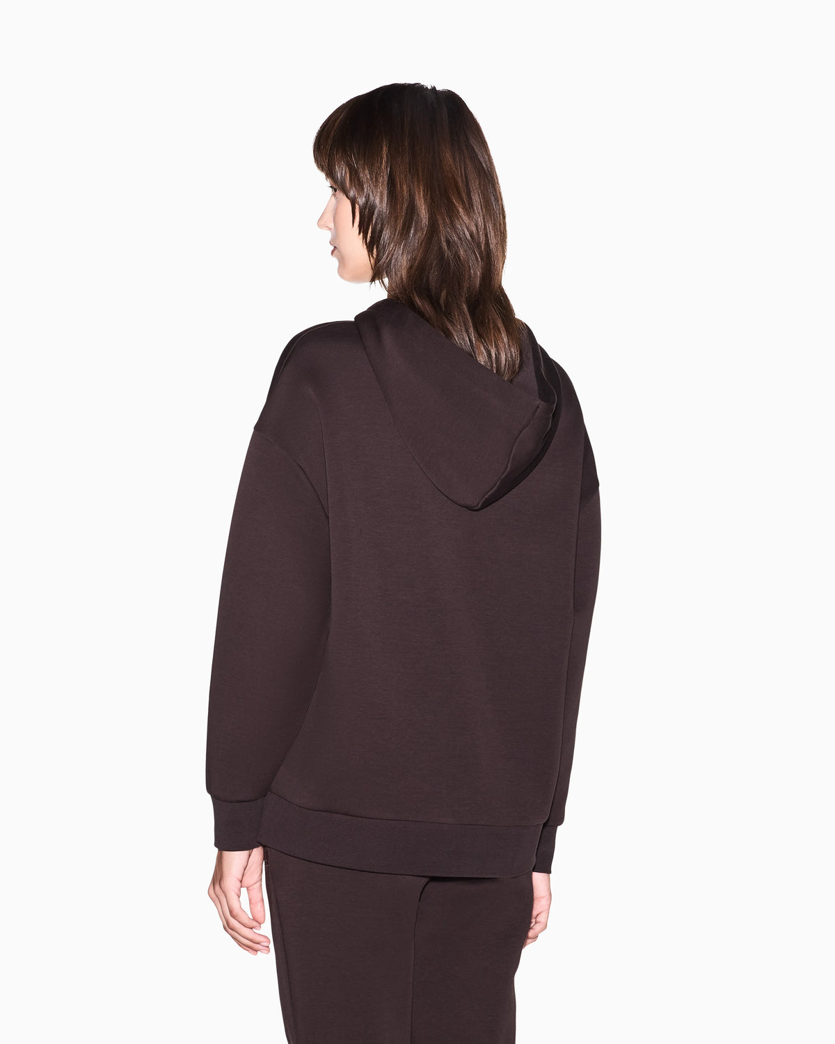 sweatshirt in jersey bonded stretch cotton