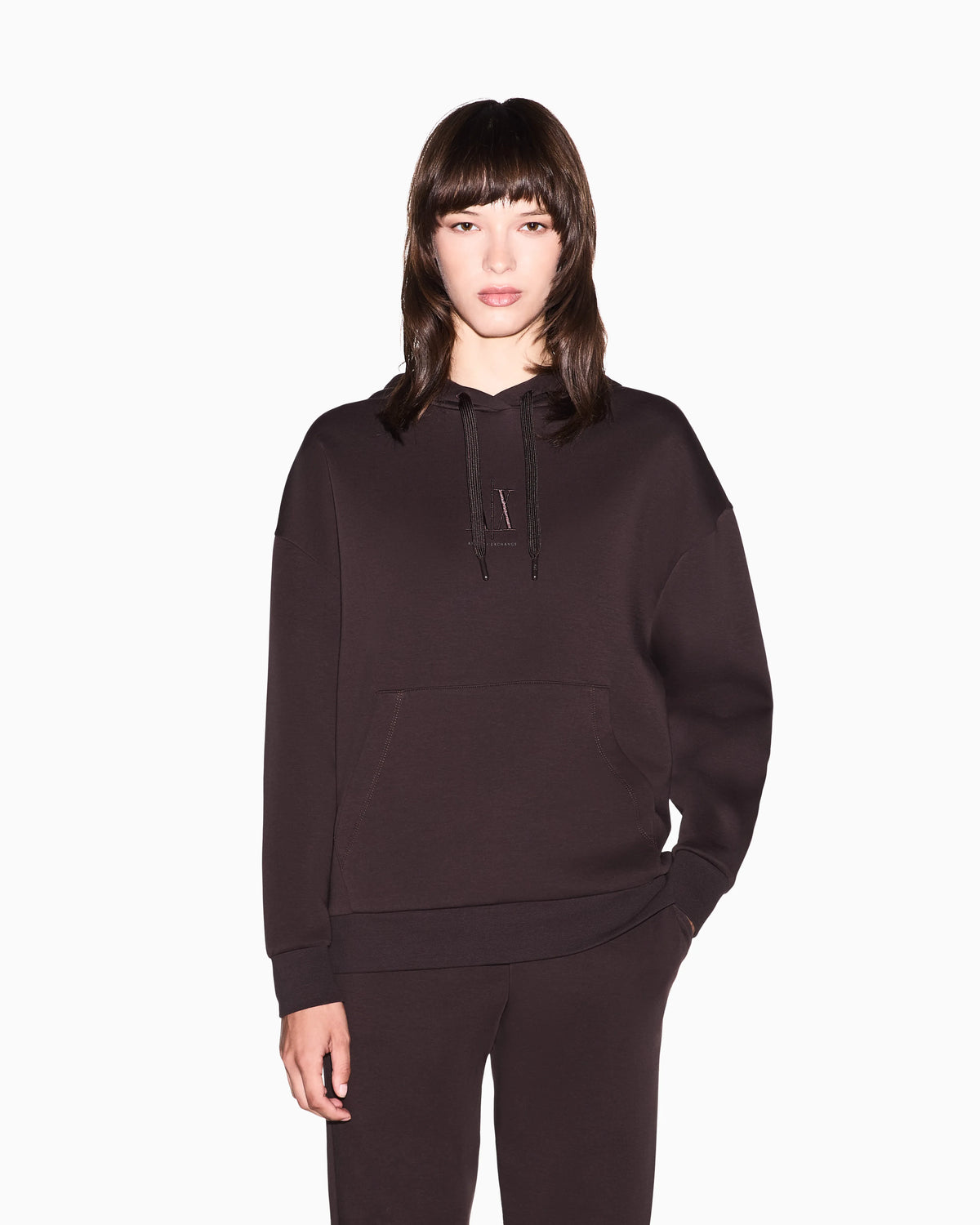 sweatshirt in jersey bonded stretch cotton
