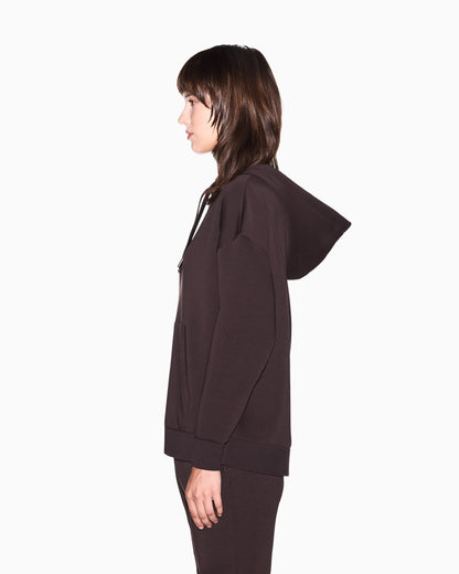 sweatshirt in jersey bonded stretch cotton