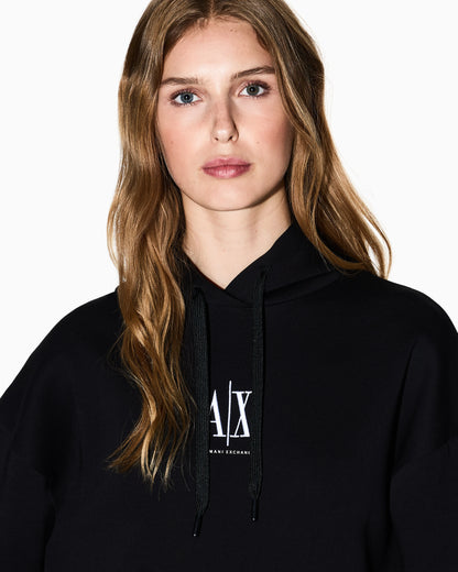 sweatshirt in jersey bonded stretch cotton
