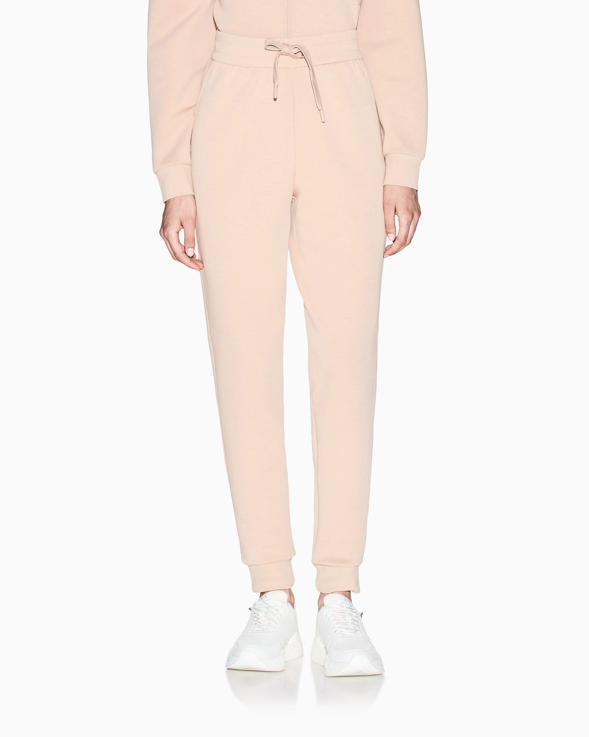 regular fit trousers jersey bonded stretch cotton
