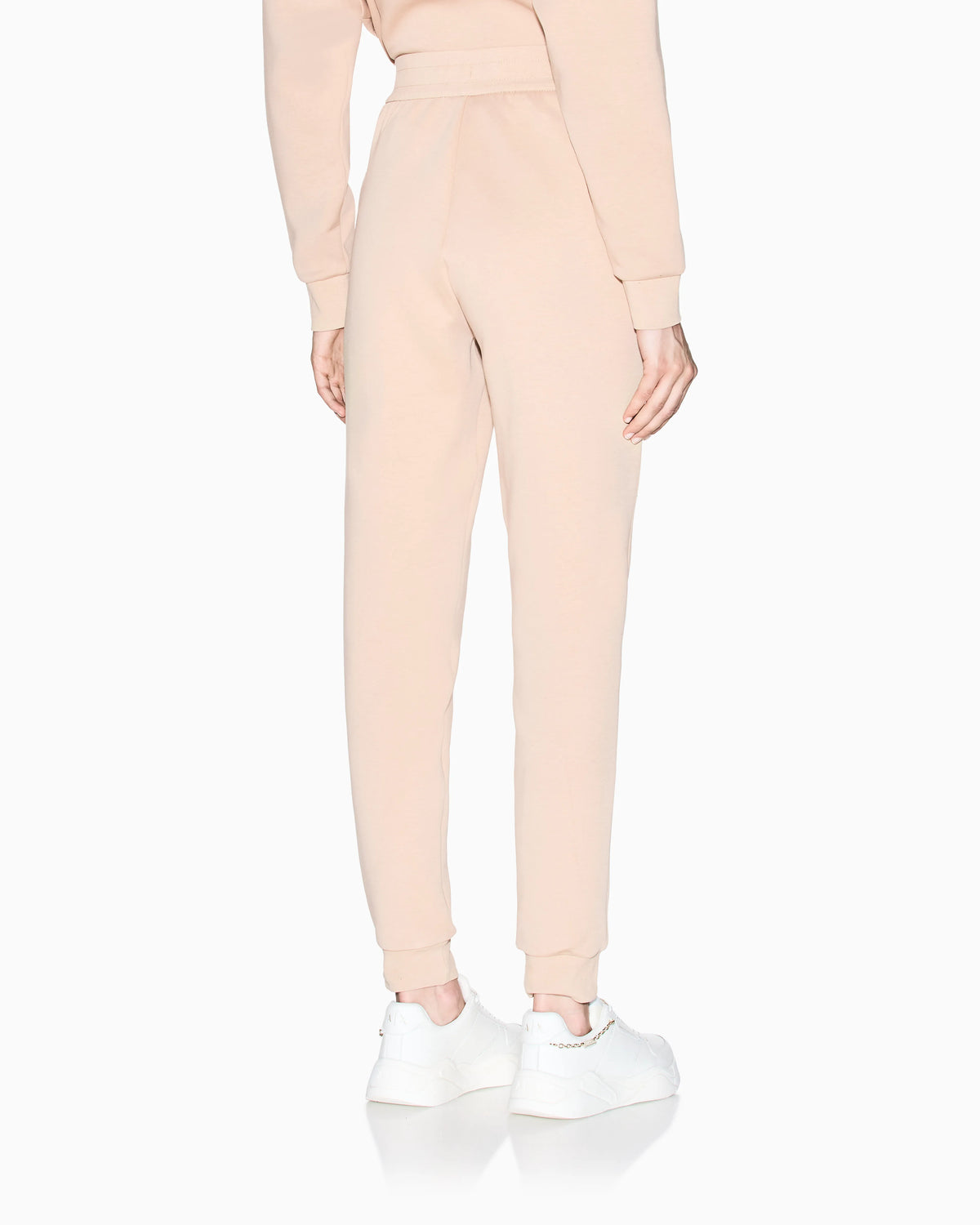 regular fit trousers jersey bonded stretch cotton