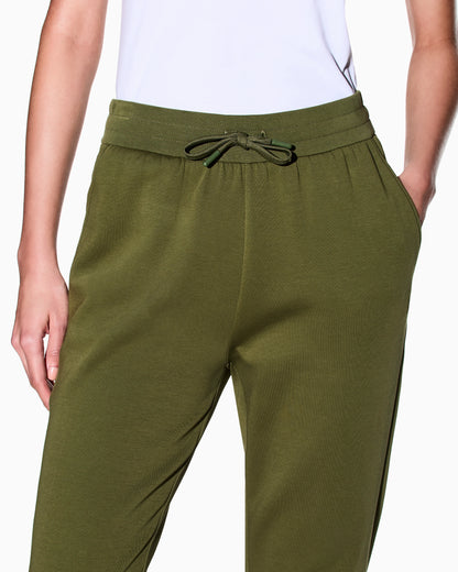 regular fit trousers jersey bonded stretch cotton