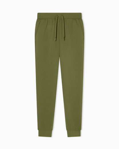 regular fit trousers jersey bonded stretch cotton