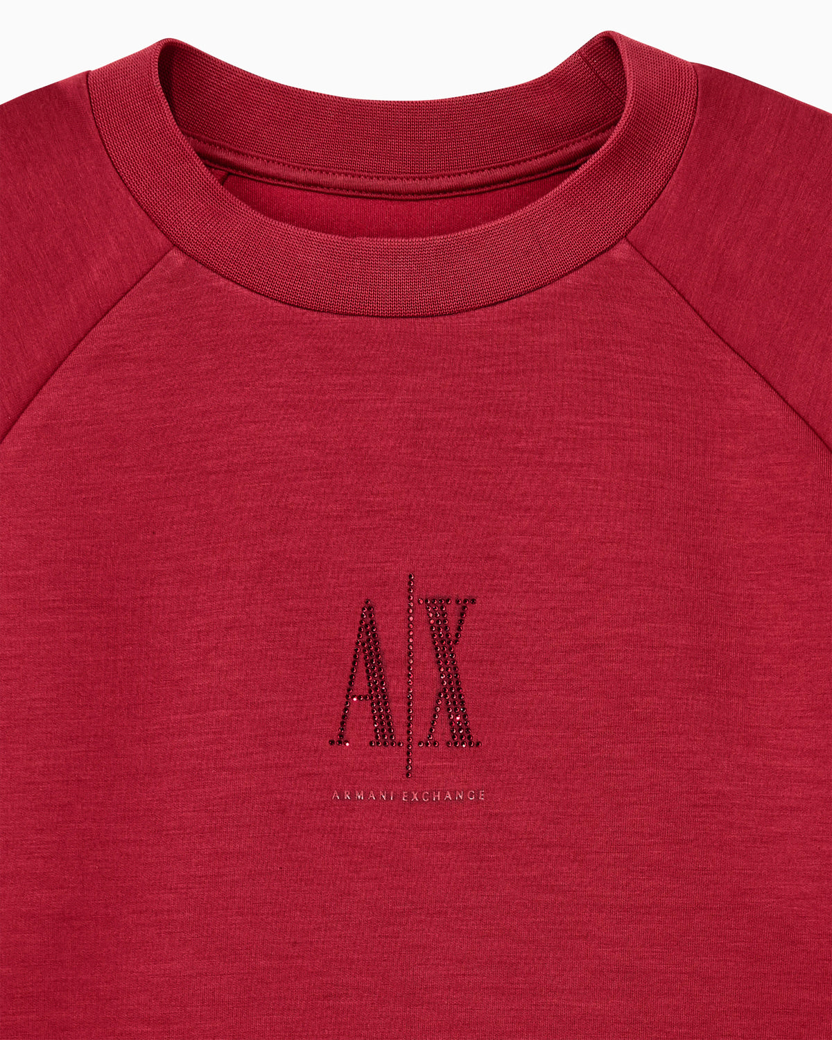 Crew neck sweatshirt in viscose with embossed logo Icon