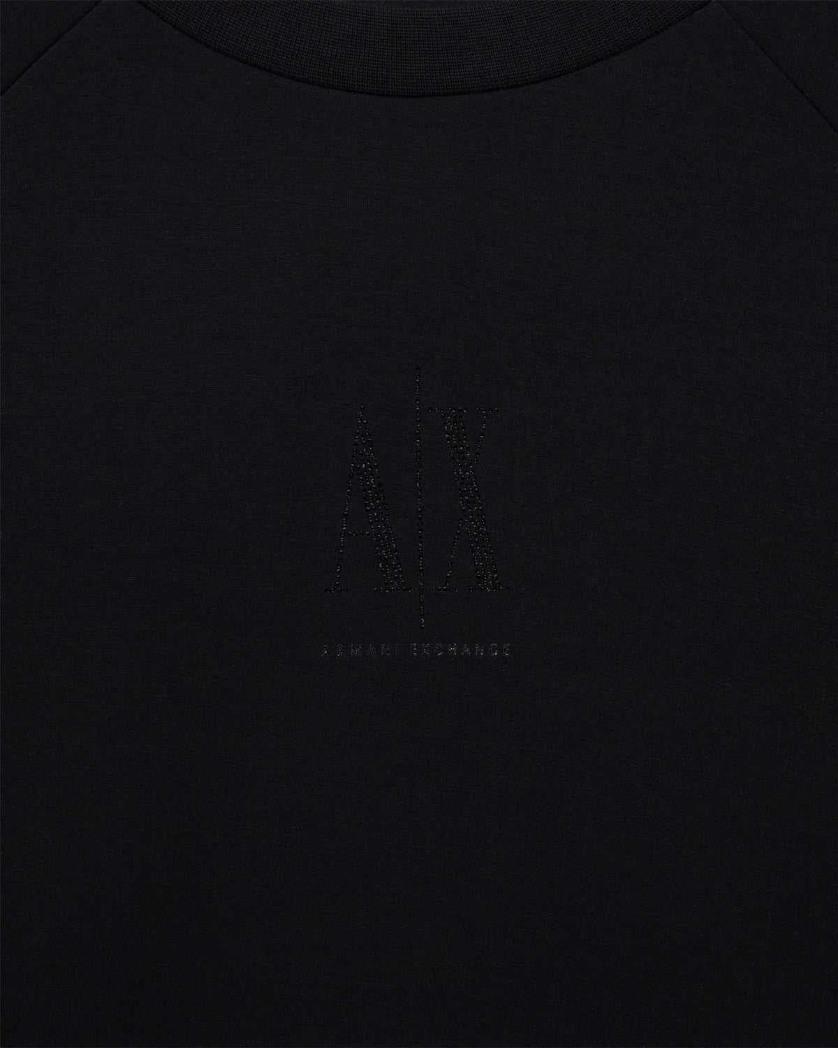Crew neck sweatshirt in viscose with embossed logo Icon