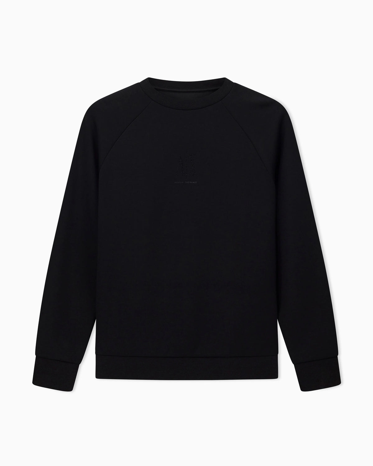 Crew neck sweatshirt in viscose with embossed logo Icon