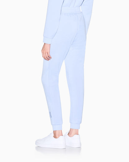 Joggers in viscose stretch scuba with ribbed cuffs Icon