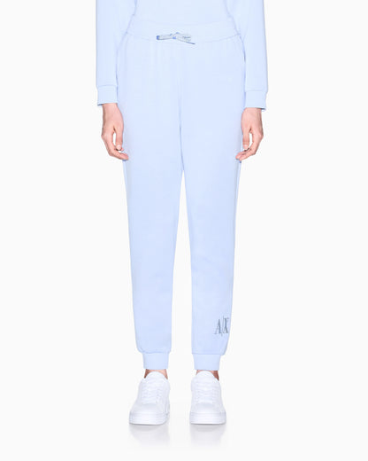 Joggers in viscose stretch scuba with ribbed cuffs Icon