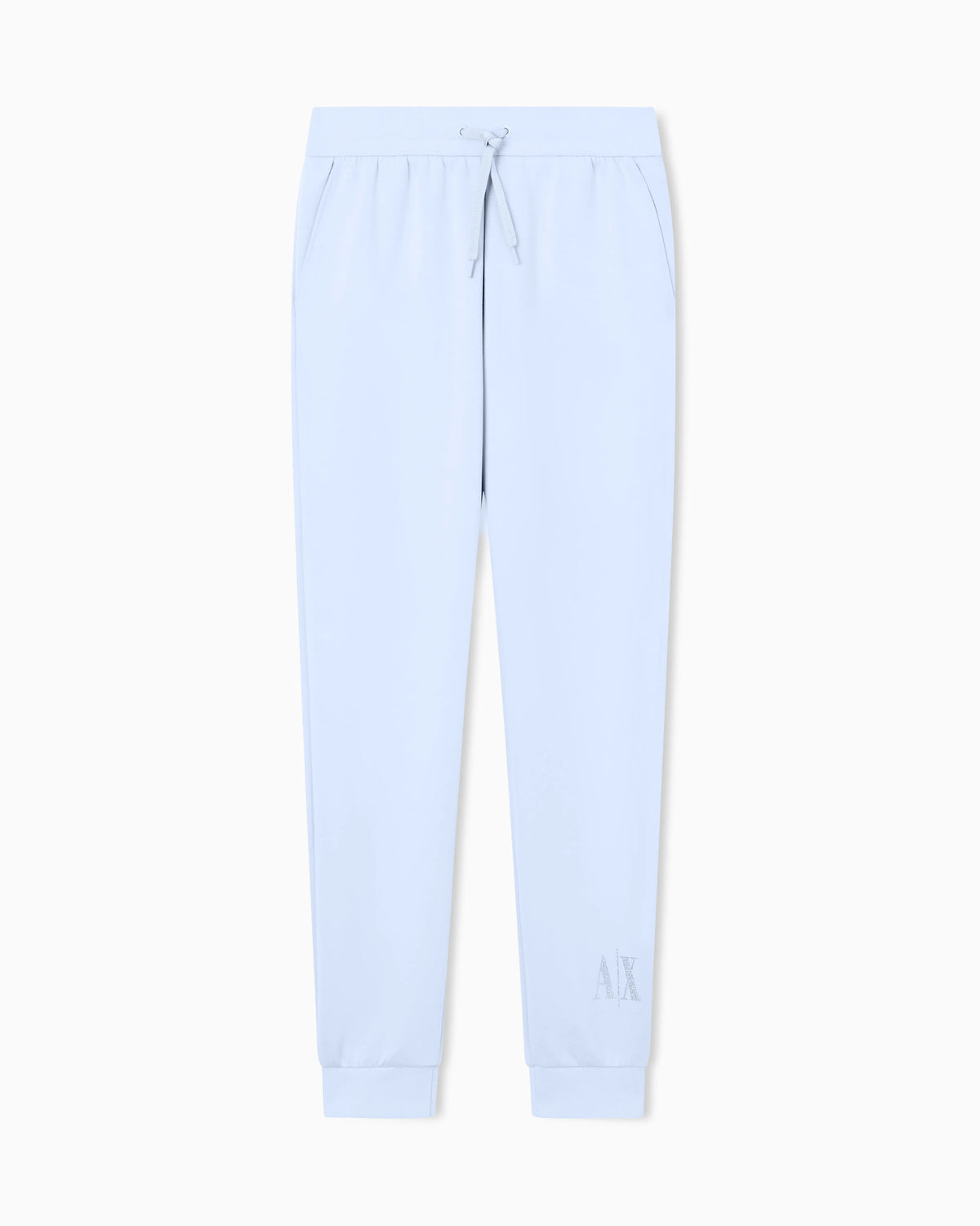 Joggers in viscose stretch scuba with ribbed cuffs Icon
