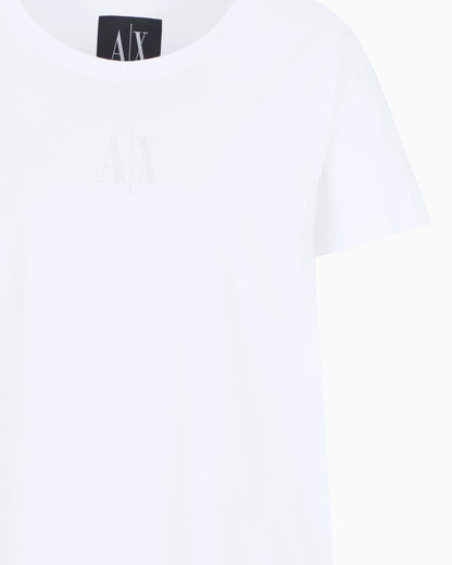 Boyfriend fit t-shirt in cotton jersey with a logo Icon
