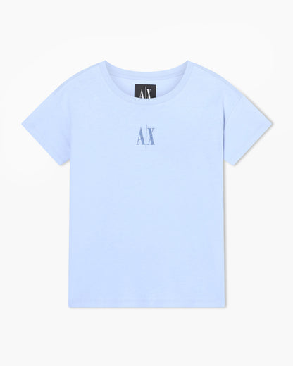 Boyfriend fit t-shirt in cotton jersey with a logo Icon