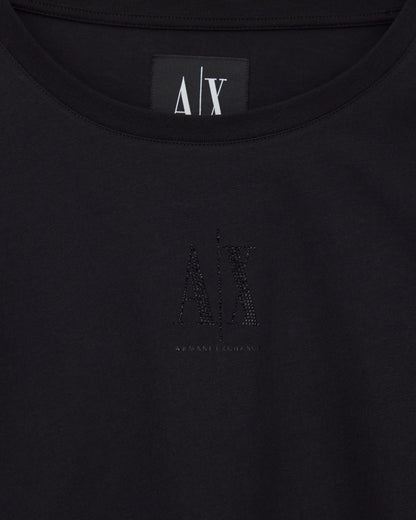 Boyfriend fit t-shirt in cotton jersey with a logo Icon