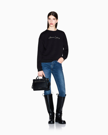 sweatshirt in viscose scuba
