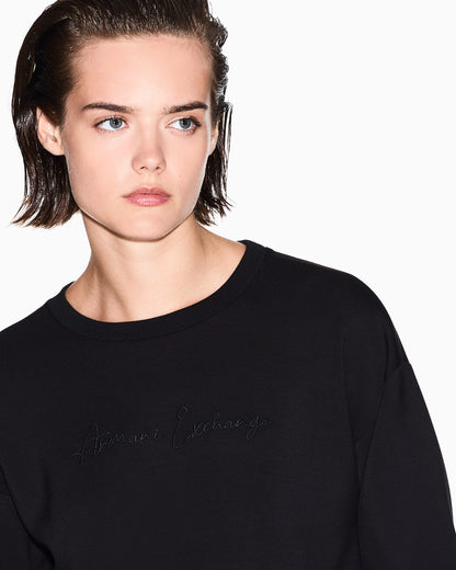 sweatshirt in viscose scuba
