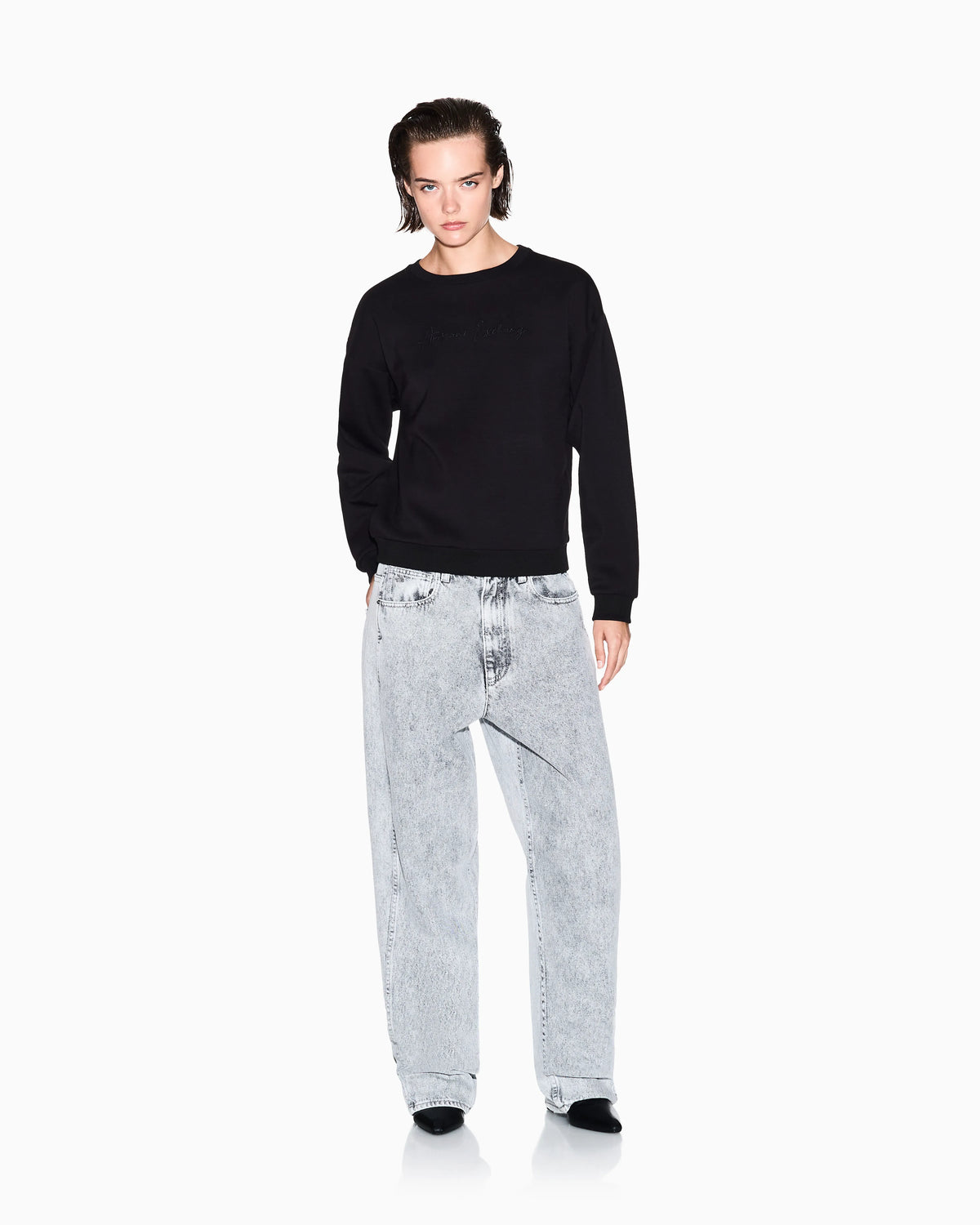 sweatshirt in viscose scuba