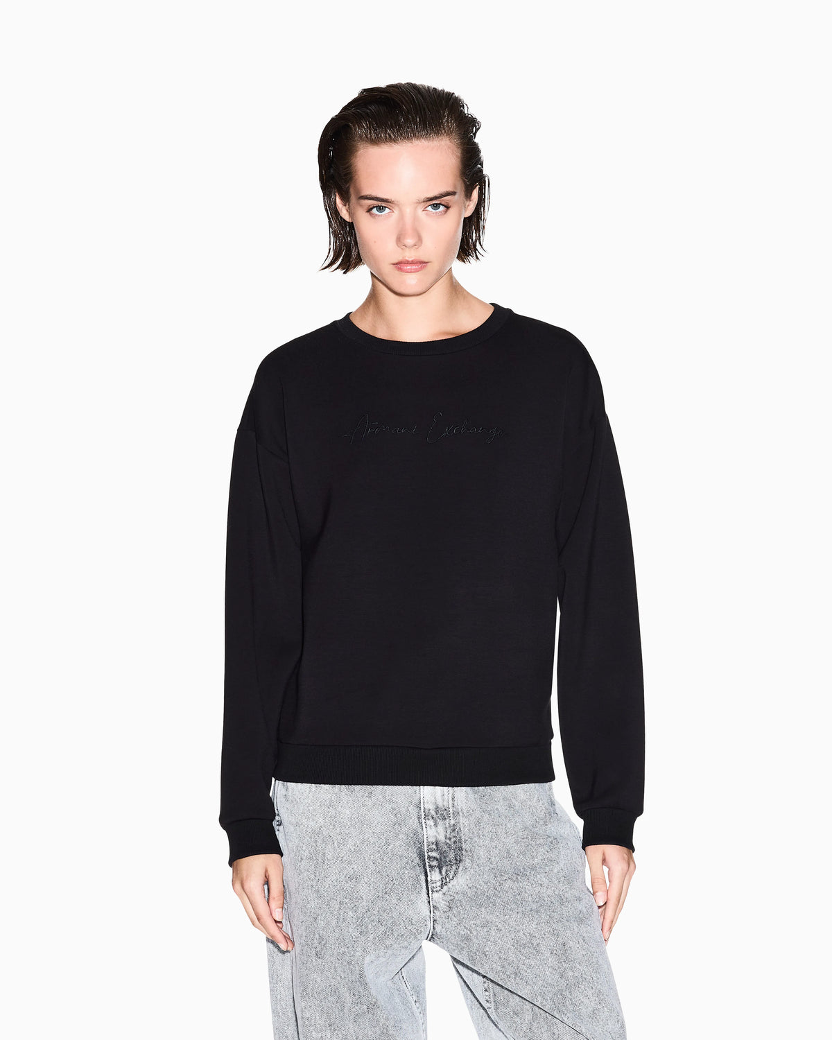 sweatshirt in viscose scuba