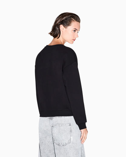 sweatshirt in viscose scuba