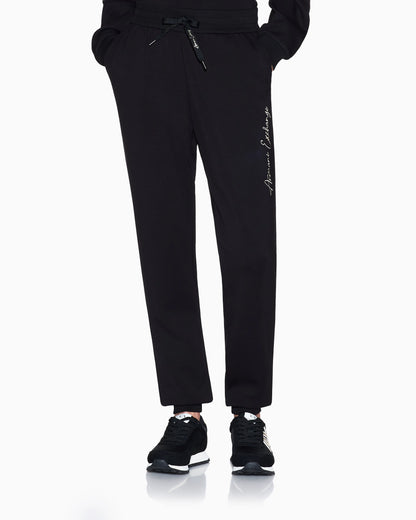 regular fit trousers stretch viscose scuba