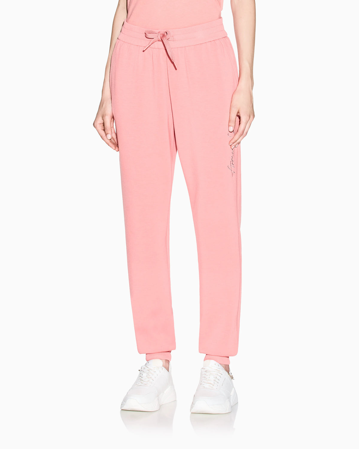 regular fit trousers stretch viscose scuba