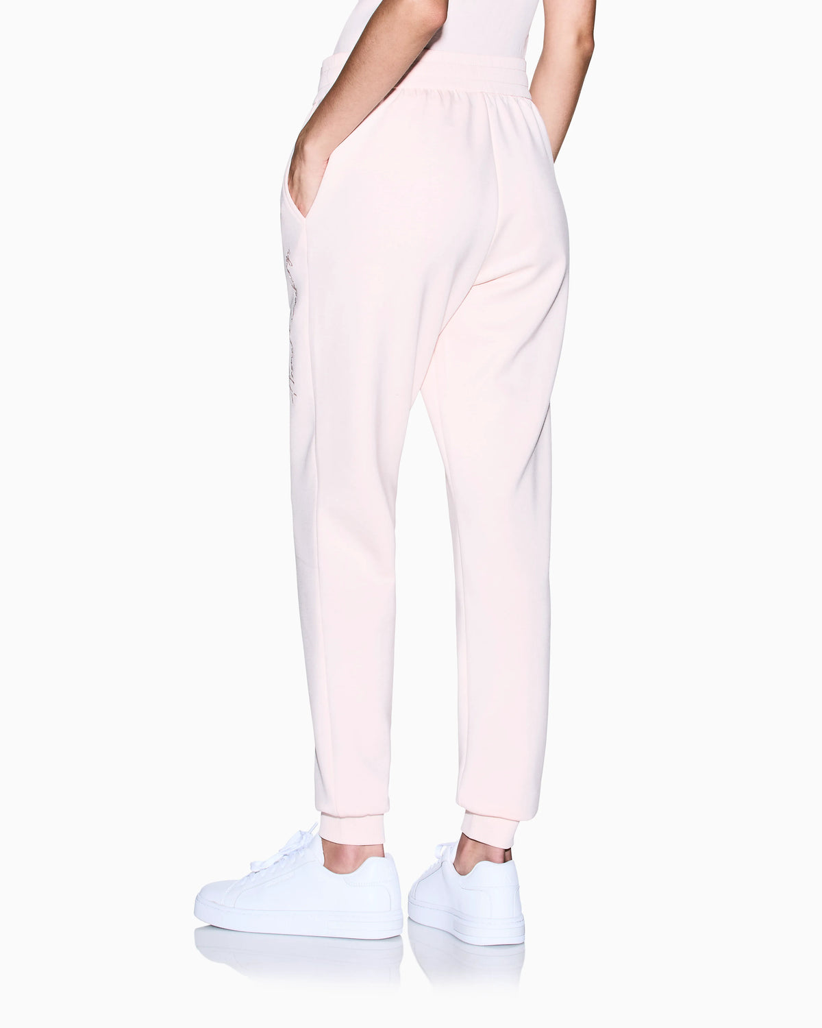 regular fit trousers stretch viscose scuba