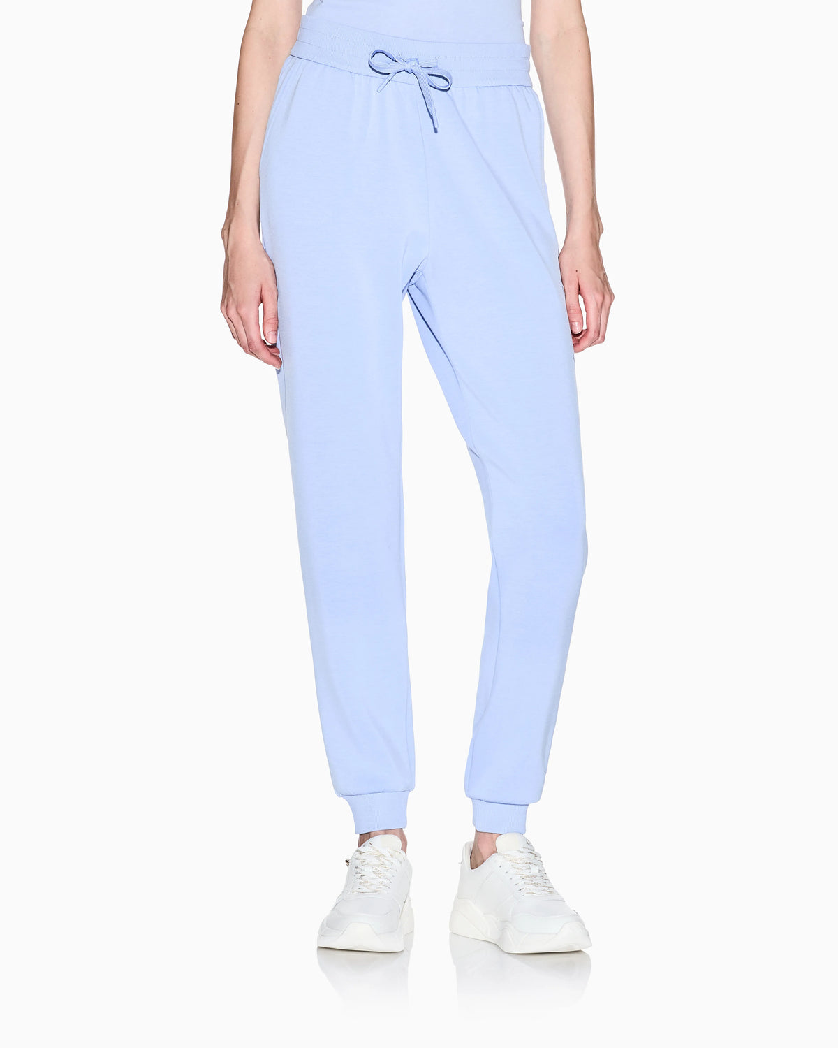 regular fit trousers stretch viscose scuba