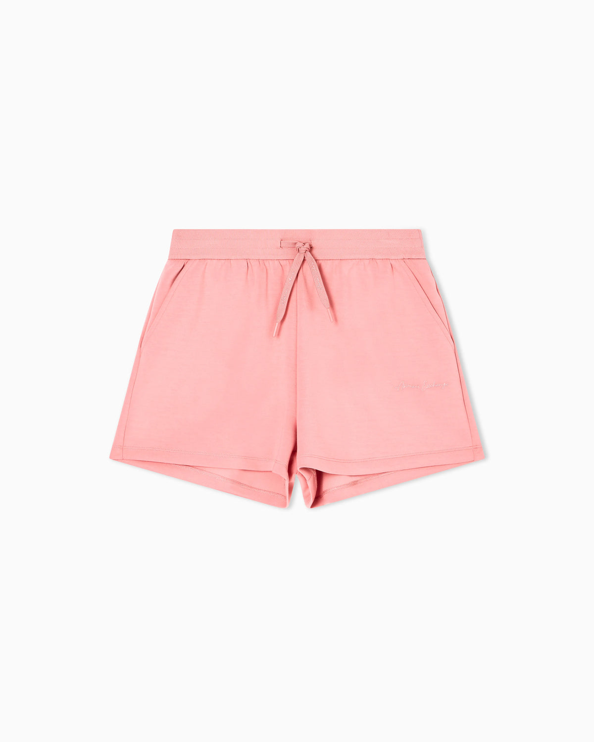 Scuba fabric shorts with lettering logo
