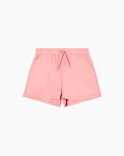 Scuba fabric shorts with lettering logo