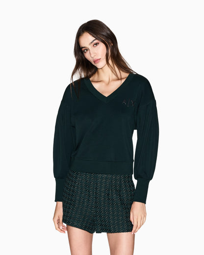 Sweatshirt with wide sleeves