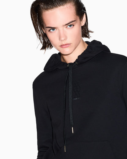 Hoodie with small logo
