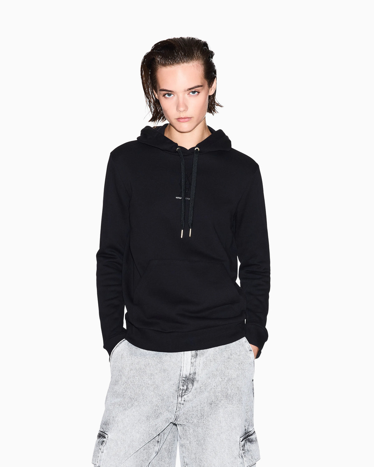 Hoodie with small logo