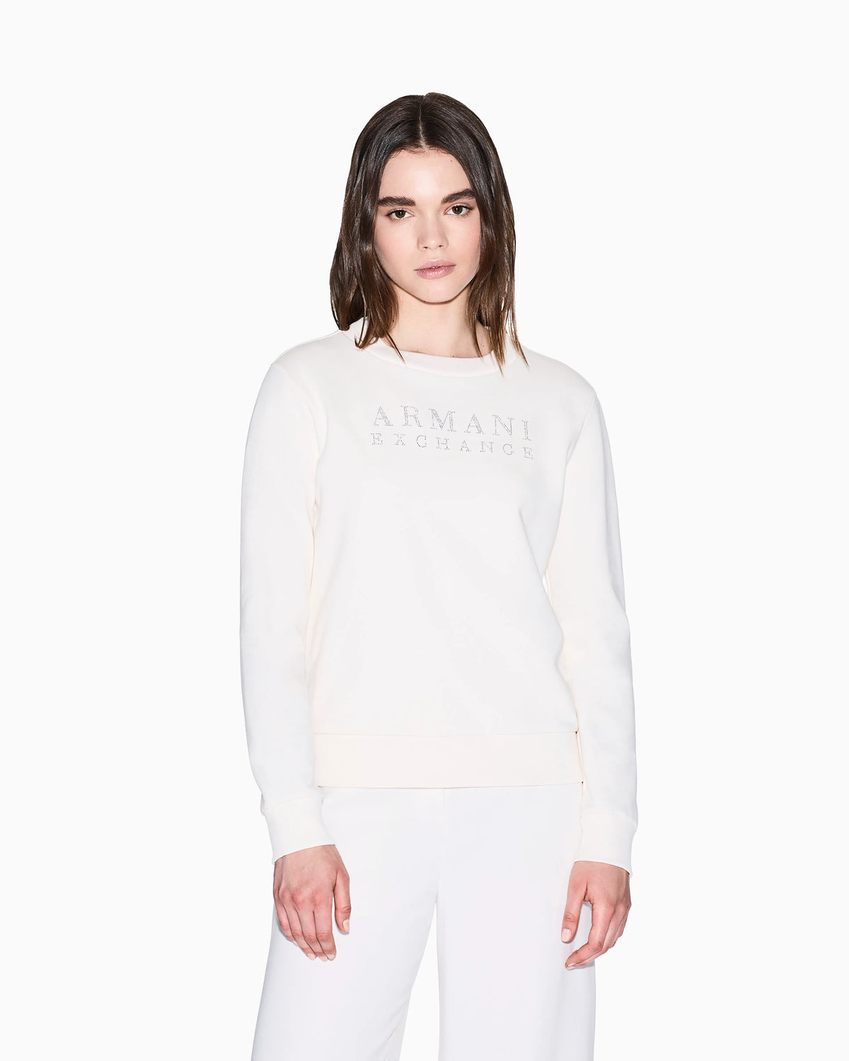 Crewneck sweatshirt with small logo