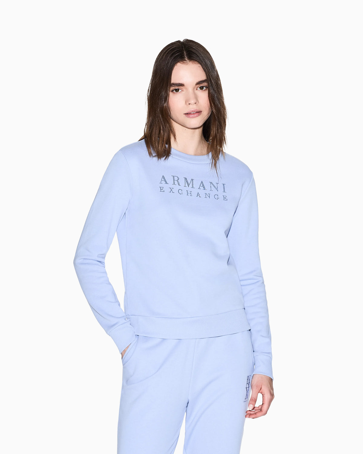 Crewneck sweatshirt with small logo