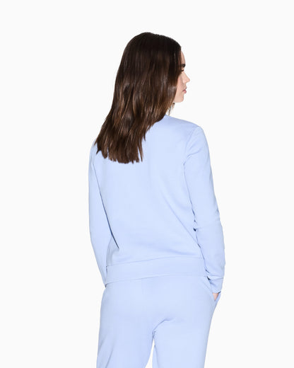 Crewneck sweatshirt with small logo