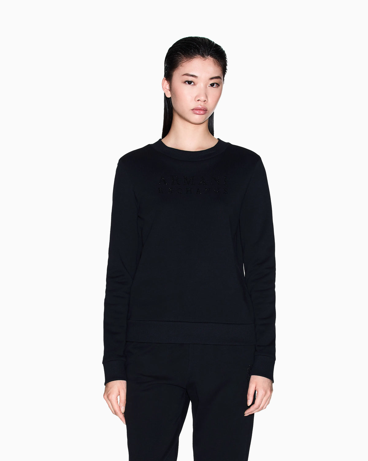 Crewneck sweatshirt with small logo