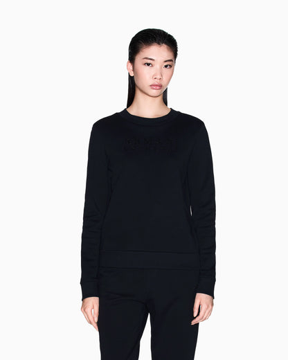 Crewneck sweatshirt with small logo