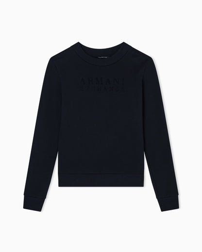 Crewneck sweatshirt with small logo